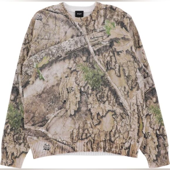 HUF Real Tree Crewneck Sweater - Picture 1 of 4